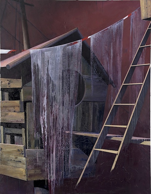 Katrin Heichel: Heim, 2017, oil on canvas, 180 x 140 cm
/Photo: Björn Siebert